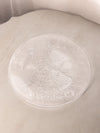 Vintage LE Smith Large Clear Glass Christmas Tree Platter Plate