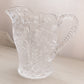 Vintage LE Smith Large Clear Glass Dogwood Pitcher