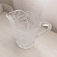 Vintage LE Smith Large Clear Glass Dogwood Pitcher