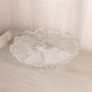 Vintage LE Smith Large Clear Glass Leaf Cake Stand