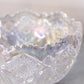 Vintage LE Smith Large Clear Iridescent Glass Quintec Bowl