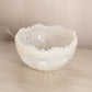 Vintage LE Smith Large Clear Opalescent Glass Quintec Bowl
