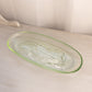 Vintage LE Smith Large Oval Green Glass Celery Dish