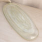 Vintage LE Smith Large Oval Green Glass Celery Dish