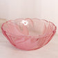Vintage LE Smith Large Pink Bowl with Satin Swan Designs