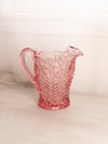 Vintage LE Smith Large Pink Floral Dogwood Pitcher