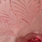 Vintage LE Smith Large Pink Glass Leaf Cake Stand