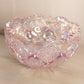 Vintage LE Smith Large Pink Iridescent Glass Quintec Bowl