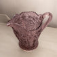 Vintage LE Smith Large Purple Pink Glass Dogwood Pitcher