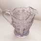 Vintage LE Smith Large Purple Lavender Glass Dogwood Pitcher