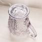 Vintage LE Smith Large Purple Lavender Glass Dogwood Pitcher