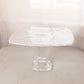 Vintage LE Smith Large Square Clear Glass Trellis Cake Stand