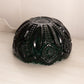 Vintage LE Smith Large Teal Green Glass Quintec Bowl
