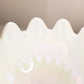Vintage LE Smith Large White Iridescent Glass Pointed Bowl