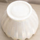 Vintage LE Smith Large White Iridescent Glass Pointed Bowl