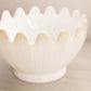 Vintage LE Smith Large White Milk Glass Pointed Bowl
