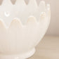 Vintage LE Smith Large White Milk Glass Pointed Bowl