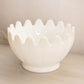 Vintage LE Smith Large White Milk Glass Pointed Bowl