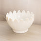Vintage LE Smith Large White Milk Glass Pointed Bowl