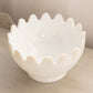 Vintage LE Smith Large White Milk Glass Pointed Bowl