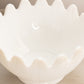 Vintage LE Smith Large White Milk Glass Pointed Bowl