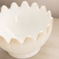 Vintage LE Smith Large White Milk Glass Pointed Bowl