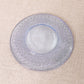 Vintage LE Smith Medium Blue Glass Hobnail Plates (Set of 2)