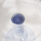Vintage LE Smith Medium Circular Blue Glass Cake Stand