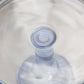 Vintage LE Smith Medium Circular Blue Glass Cake Stand