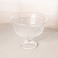 Vintage LE Smith Medium Clear Glass Hobnail Flared Compote