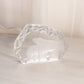 Vintage LE Smith Medium Clear Glass Polar Bear Iceberg