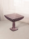 Vintage LE Smith Medium Dark Purple Trellis Compote