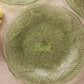 Vintage LE Smith Medium Green Glass Maple Leaf Plates (Set of 4)