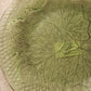 Vintage LE Smith Medium Green Glass Maple Leaf Plates (Set of 4)