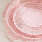 Vintage LE Smith Medium Pink Glass Leaf Plate