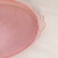 Vintage LE Smith Oval Pink Satin Glass Swan Tray