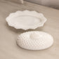 Vintage LE Smith Oval Milk Glass Glass Lidded Hobnail Butter Dish