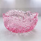 Vintage LE Smith Pink Glass Comet in the Stars Bowl