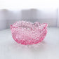 Vintage LE Smith Pink Glass Comet in the Stars Bowl