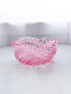 Vintage LE Smith Pink Glass Comet in the Stars Bowl