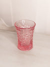 Vintage LE Smith Pink Glass Dogwood Floral Cup
