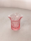 Vintage LE Smith Pink Glass Dogwood Spooner or Vase