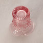 Vintage LE Smith Pink Glass Dogwood Spooner or Vase