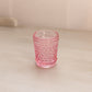 Vintage LE Smith Pink Glass Hobnail Toothpick Holder
