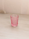 Vintage LE Smith Pink Glass Hobnail Toothpick Holder