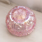Vintage LE Smith Pink Iridescent Glass Comet in the Stars Bowl