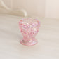 Vintage LE Smith Pink Iridescent Glass Toothpick Holder