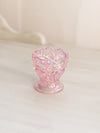 Vintage LE Smith Pink Iridescent Glass Toothpick Holder