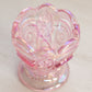 Vintage LE Smith Pink Iridescent Glass Toothpick Holder
