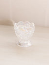 Vintage LE Smith Small Clear Iridescent Glass Toothpick Holder